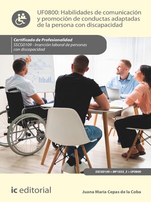 cover image of Habilidades de comunicación y promoción de conductas adaptadas de la persona con discapacidad. SSCG0109